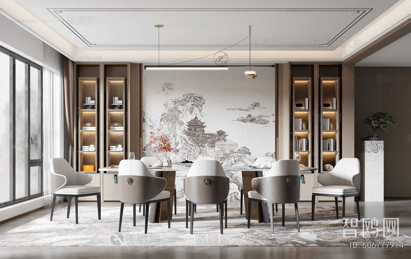New Chinese Style Dining Room