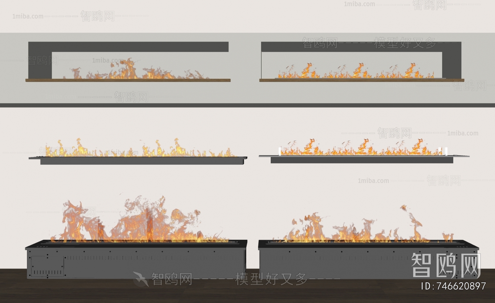 Modern Electronic Fireplace