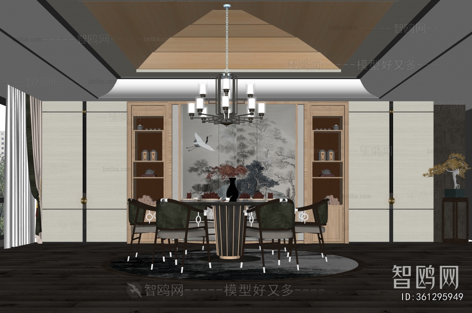 New Chinese Style Dining Room