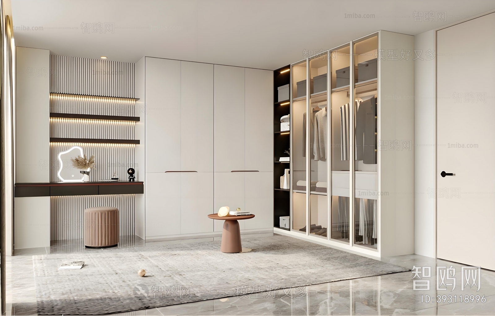 Modern Clothes Storage Area