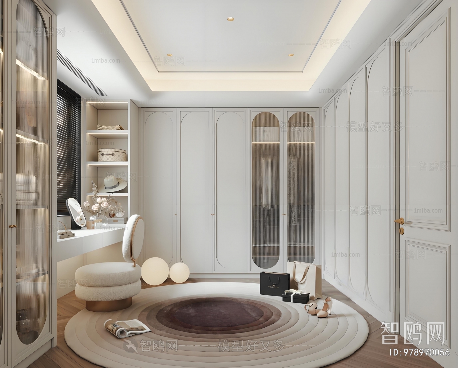 French Style Clothes Storage Area