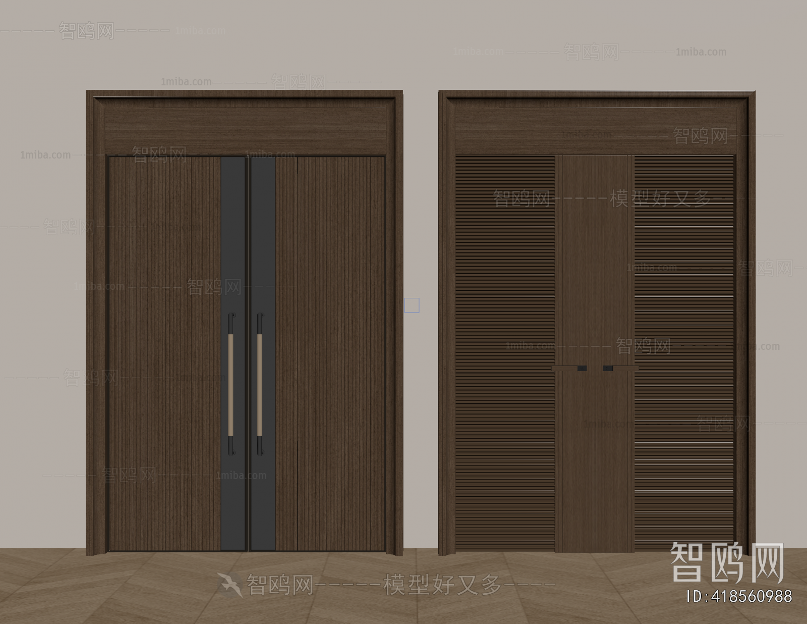Modern Double Door