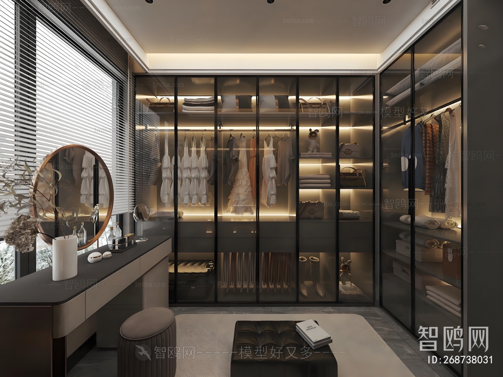 Modern Clothes Storage Area