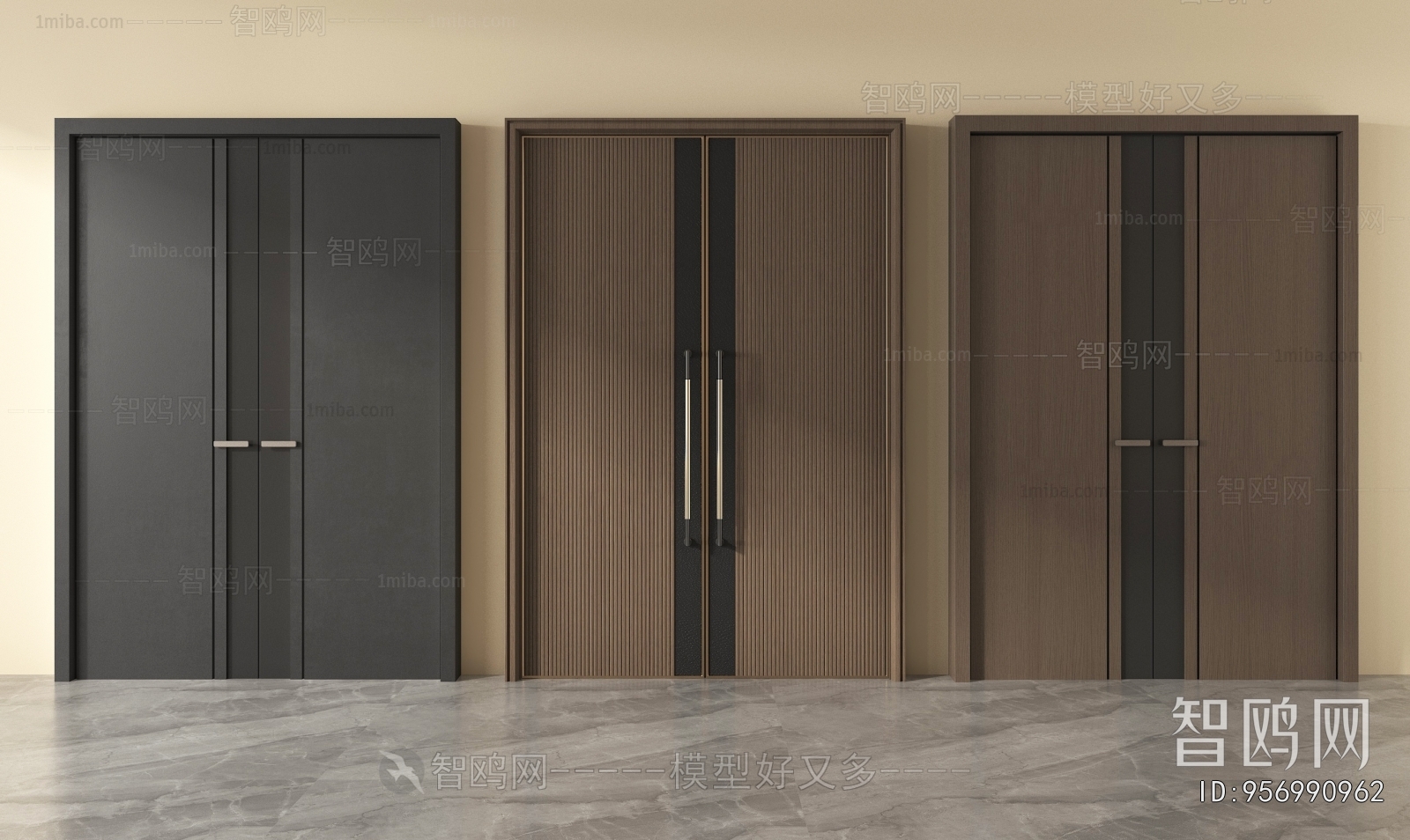 Modern Double Door
