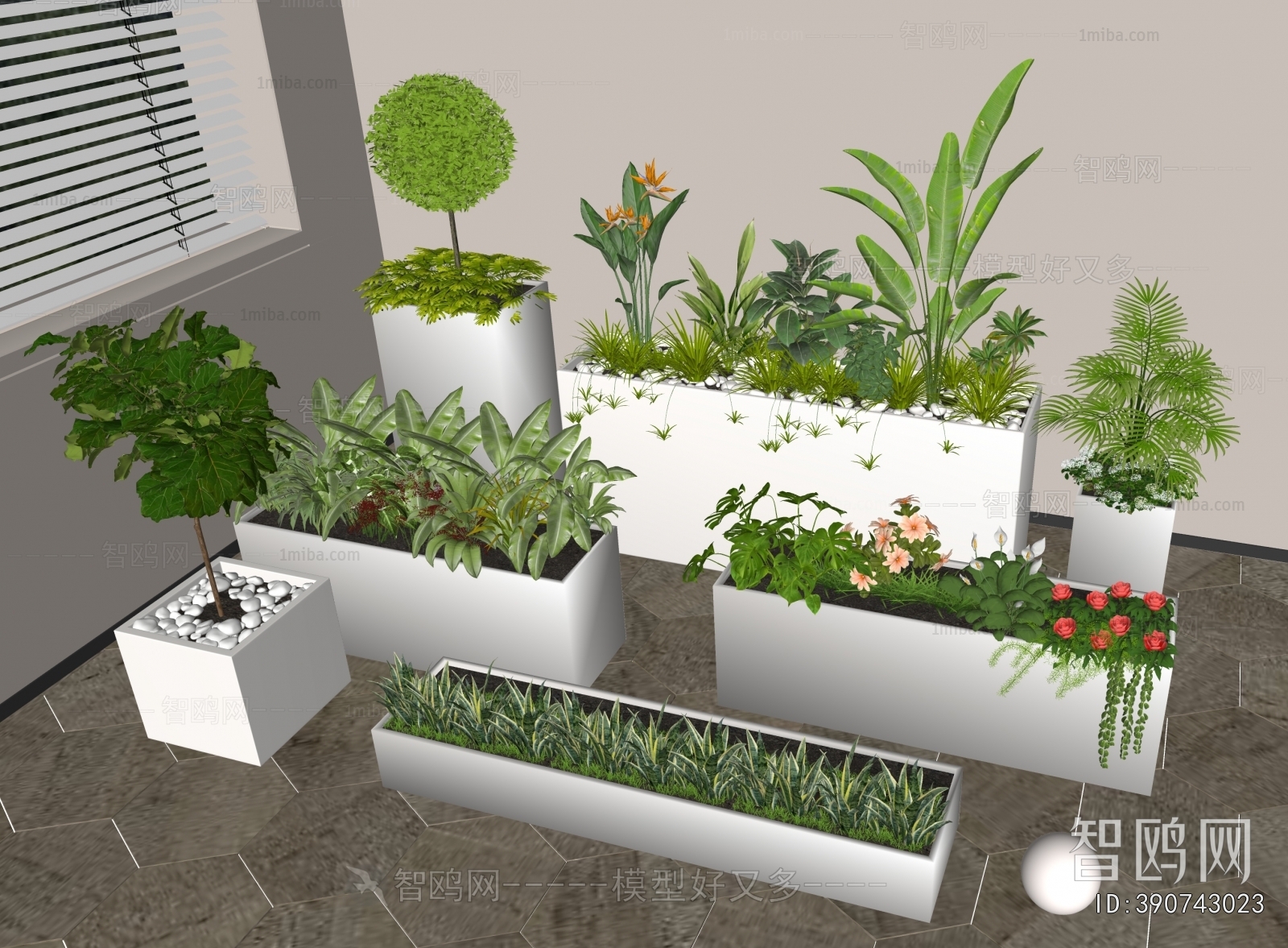 Modern Flower Bed, Flower Bowl, Flower Box