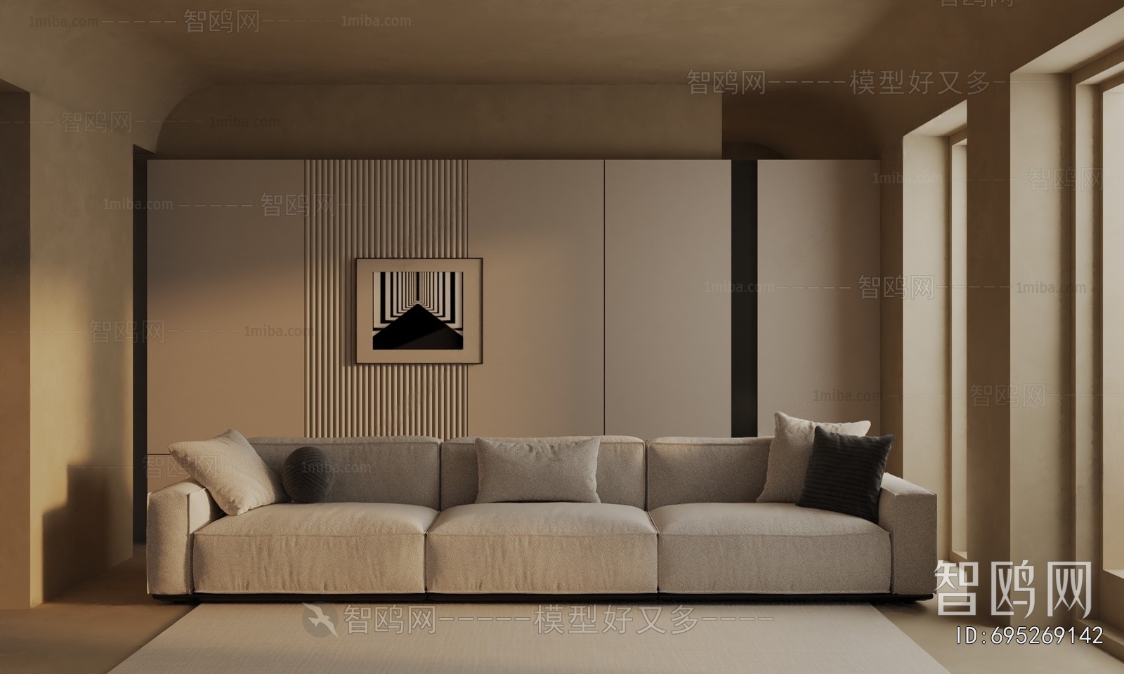 Wabi-sabi Style A Living Room