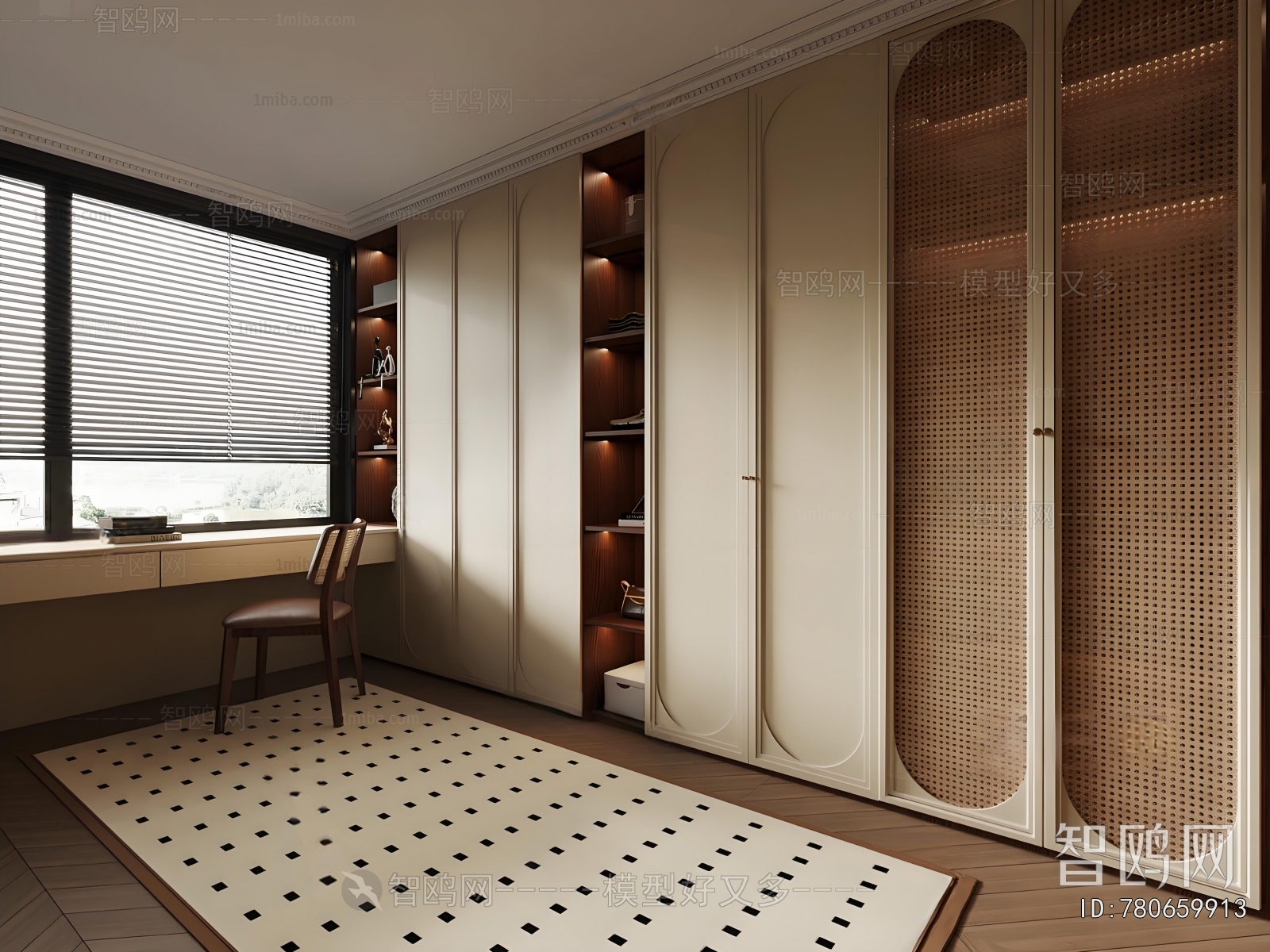 French Style Clothes Storage Area