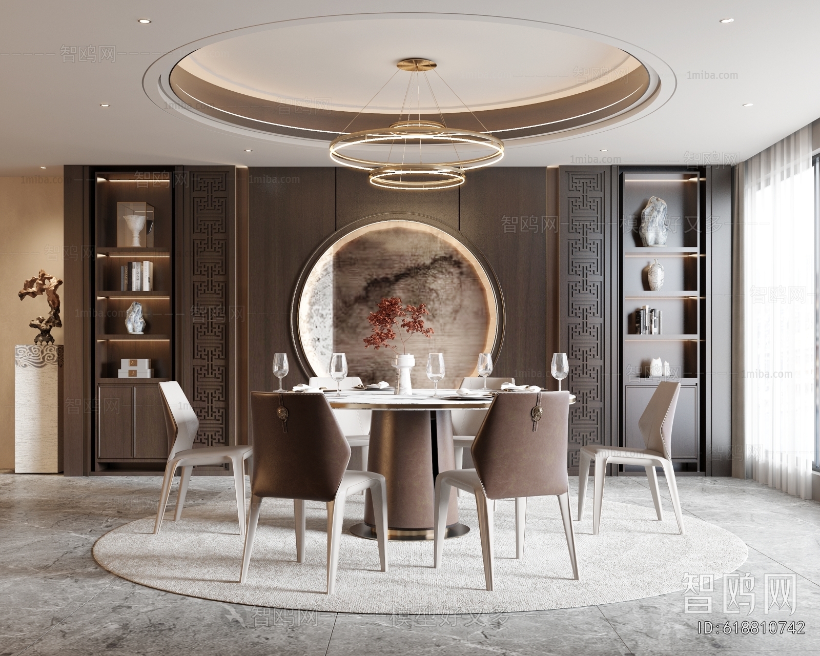 New Chinese Style Dining Room