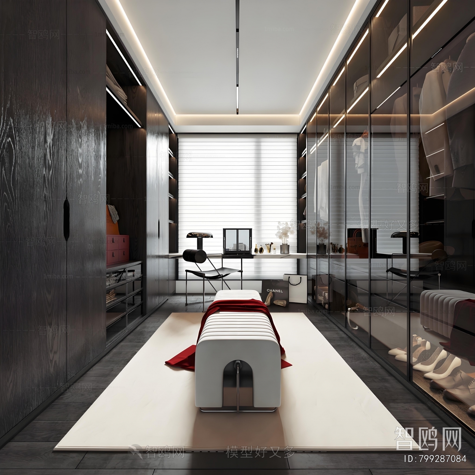 Modern Clothes Storage Area