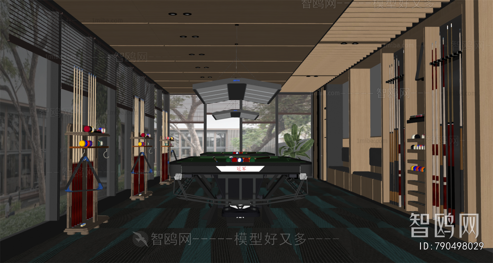 Modern Billiards Room