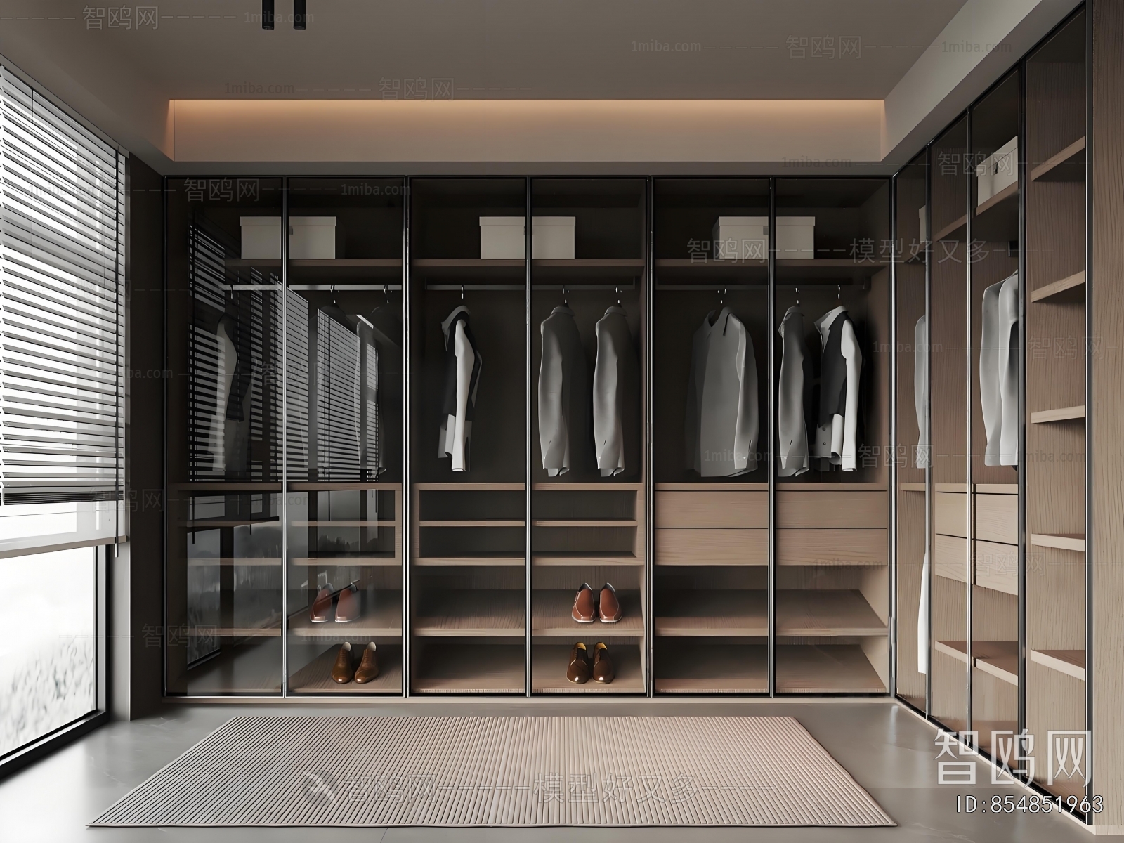 Modern Clothes Storage Area
