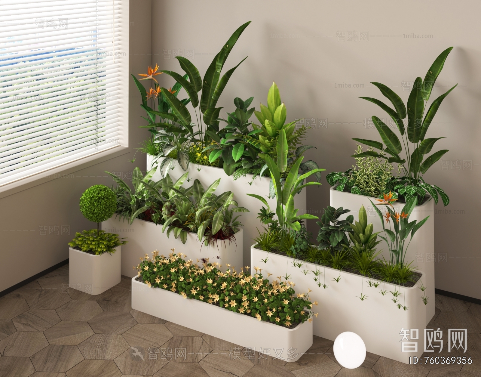 Modern Flower Bed, Flower Bowl, Flower Box