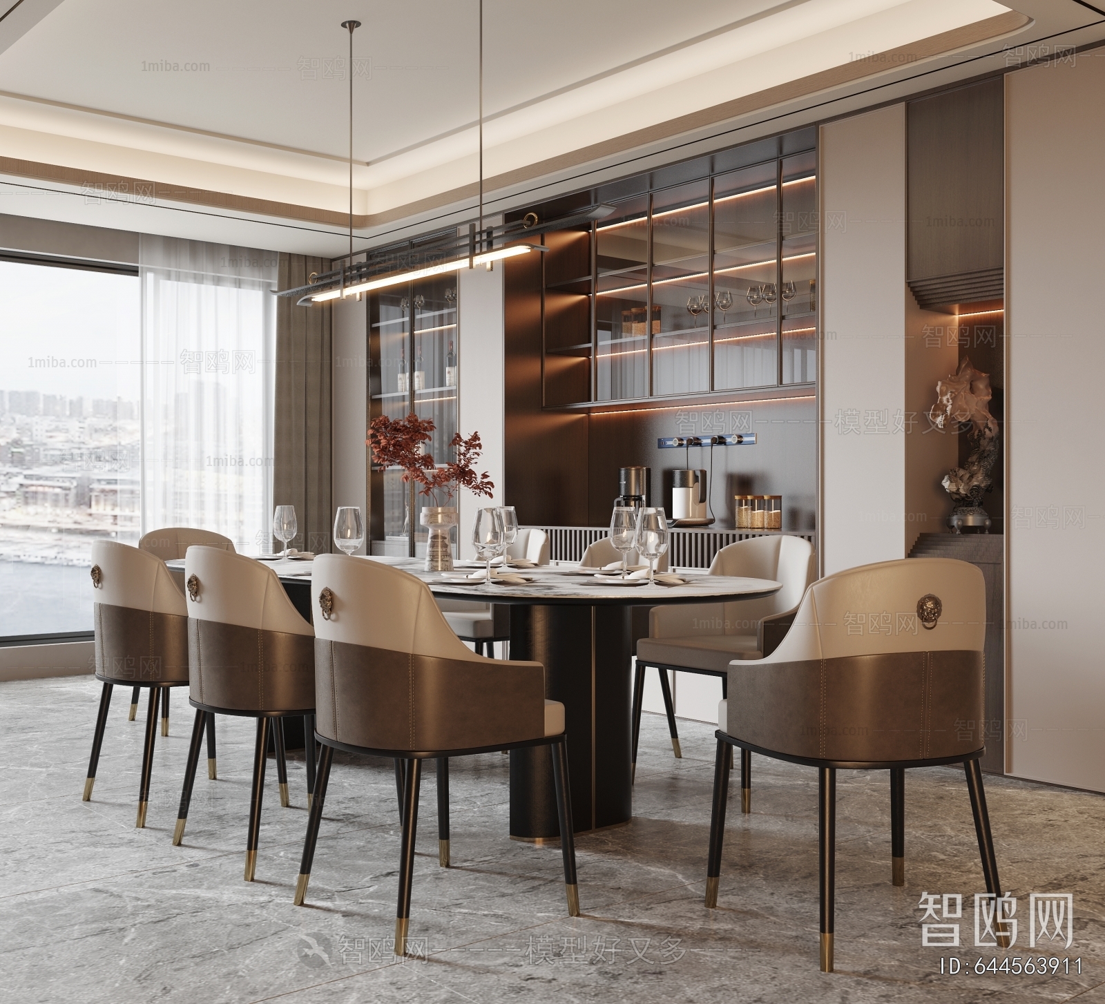 New Chinese Style Dining Room