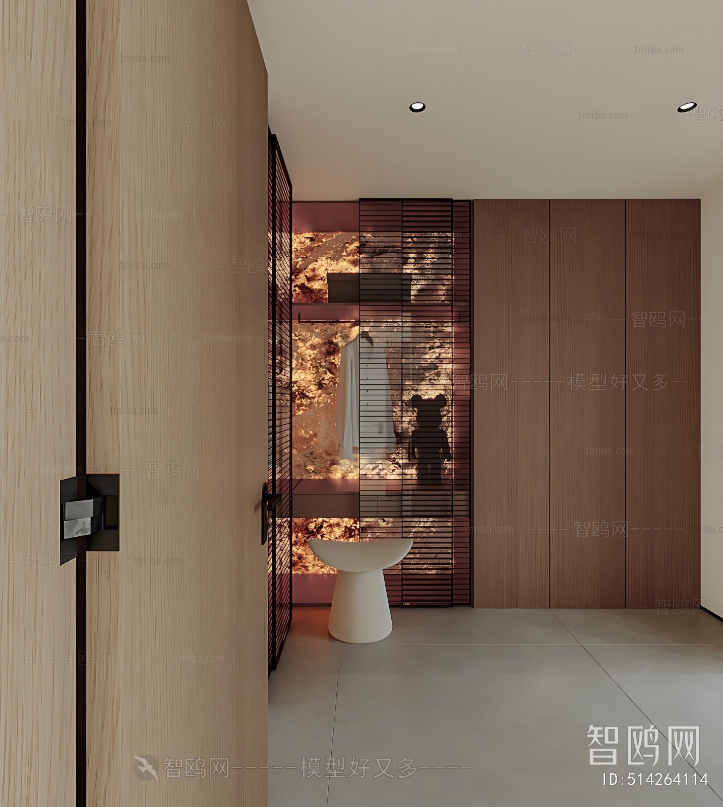 Modern Clothes Storage Area