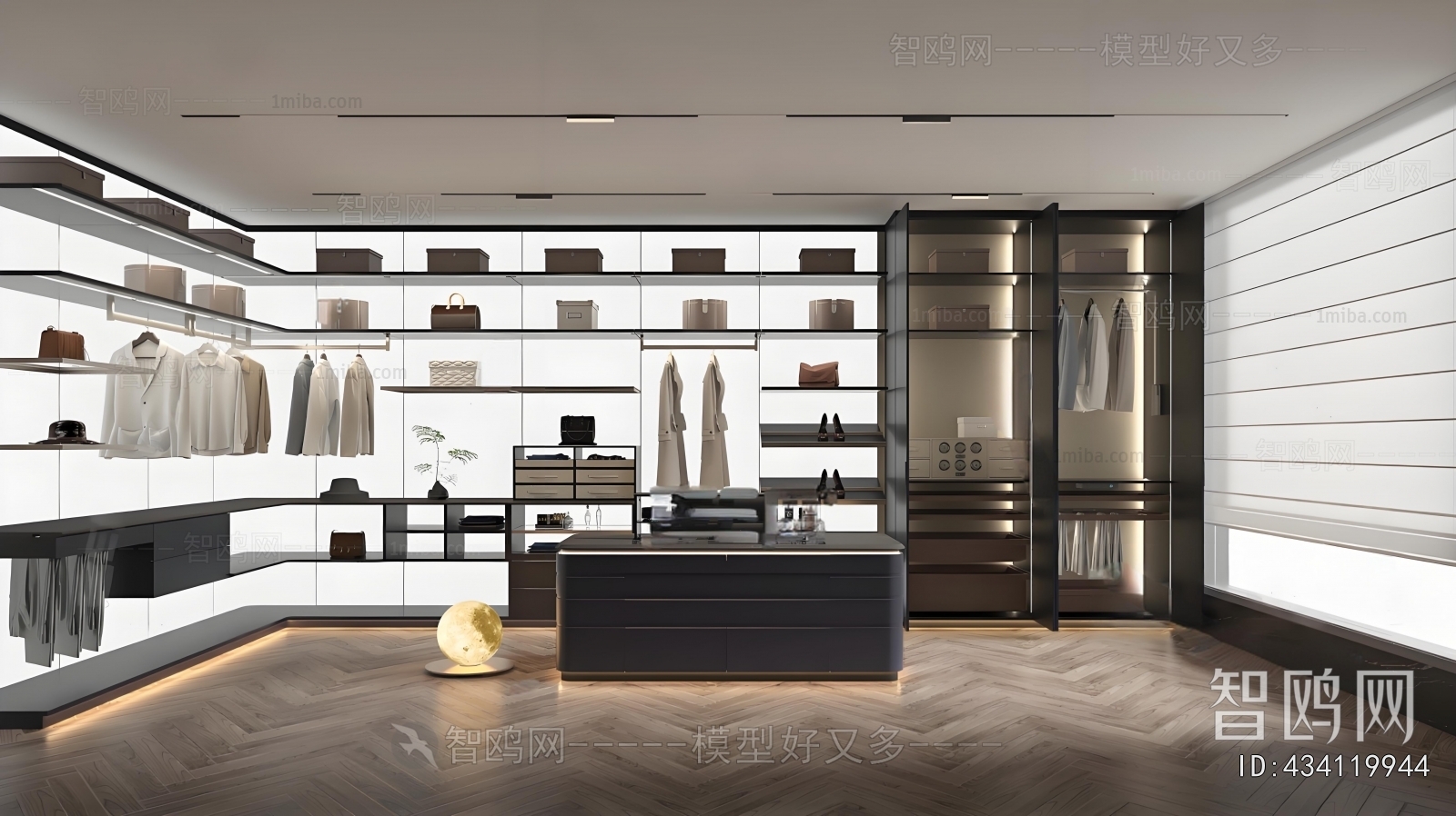 Modern Clothes Storage Area