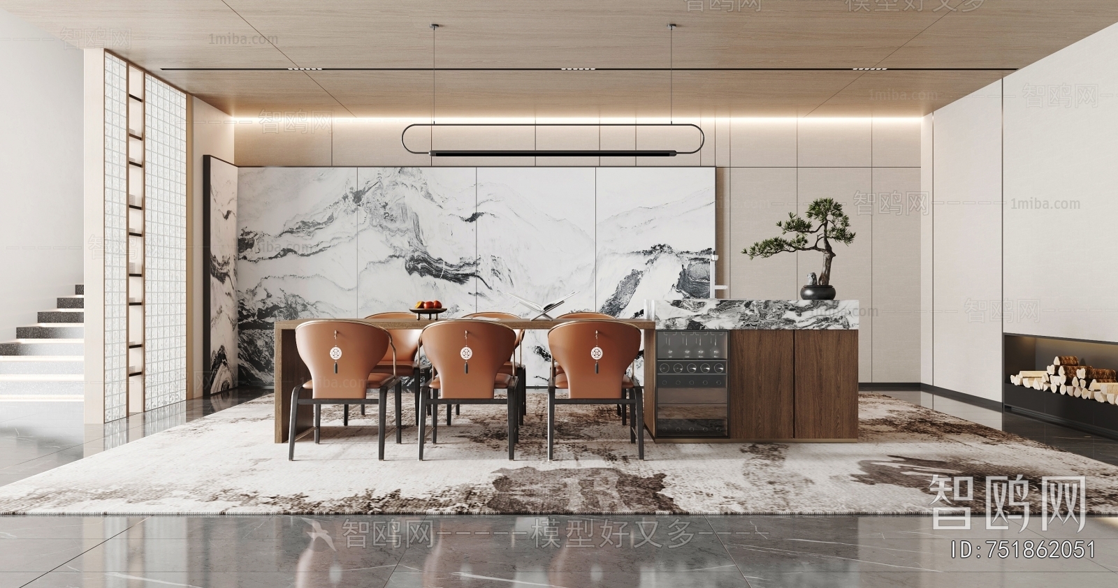 New Chinese Style Dining Room