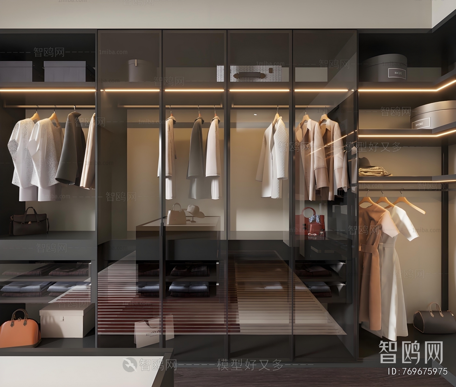Modern Clothes Storage Area