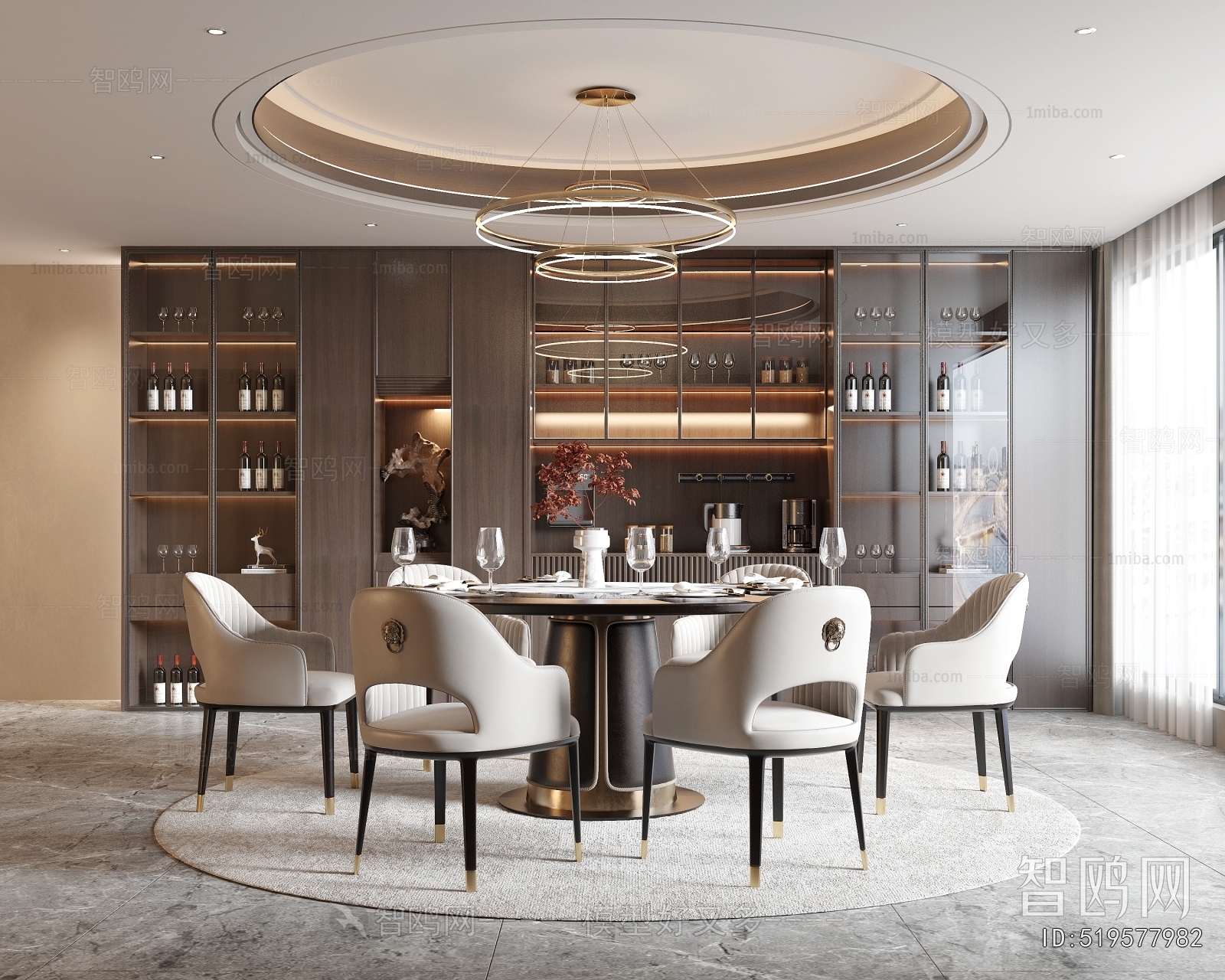 New Chinese Style Dining Room