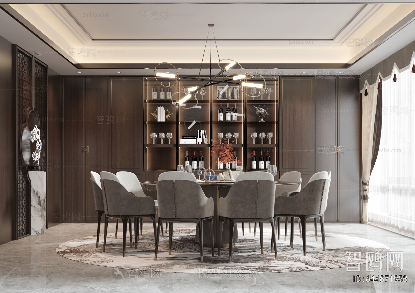 New Chinese Style Dining Room