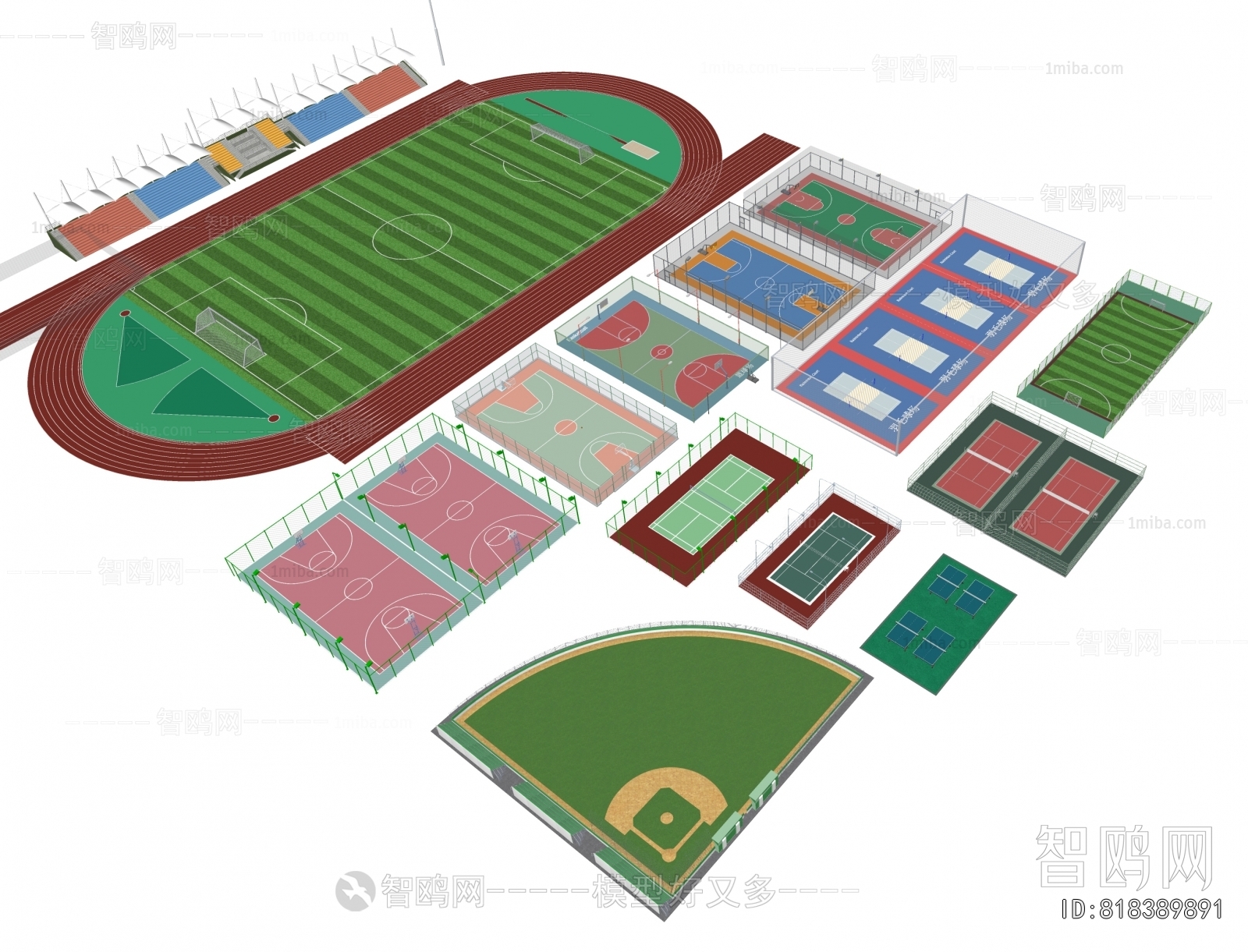 Modern Outdoor Sports Stadium