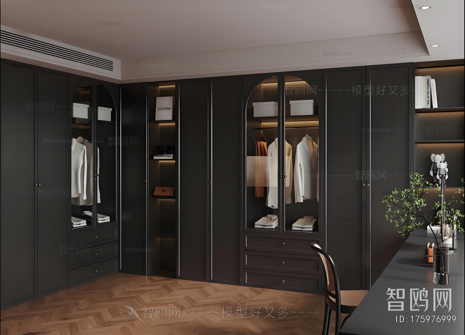 French Style Clothes Storage Area