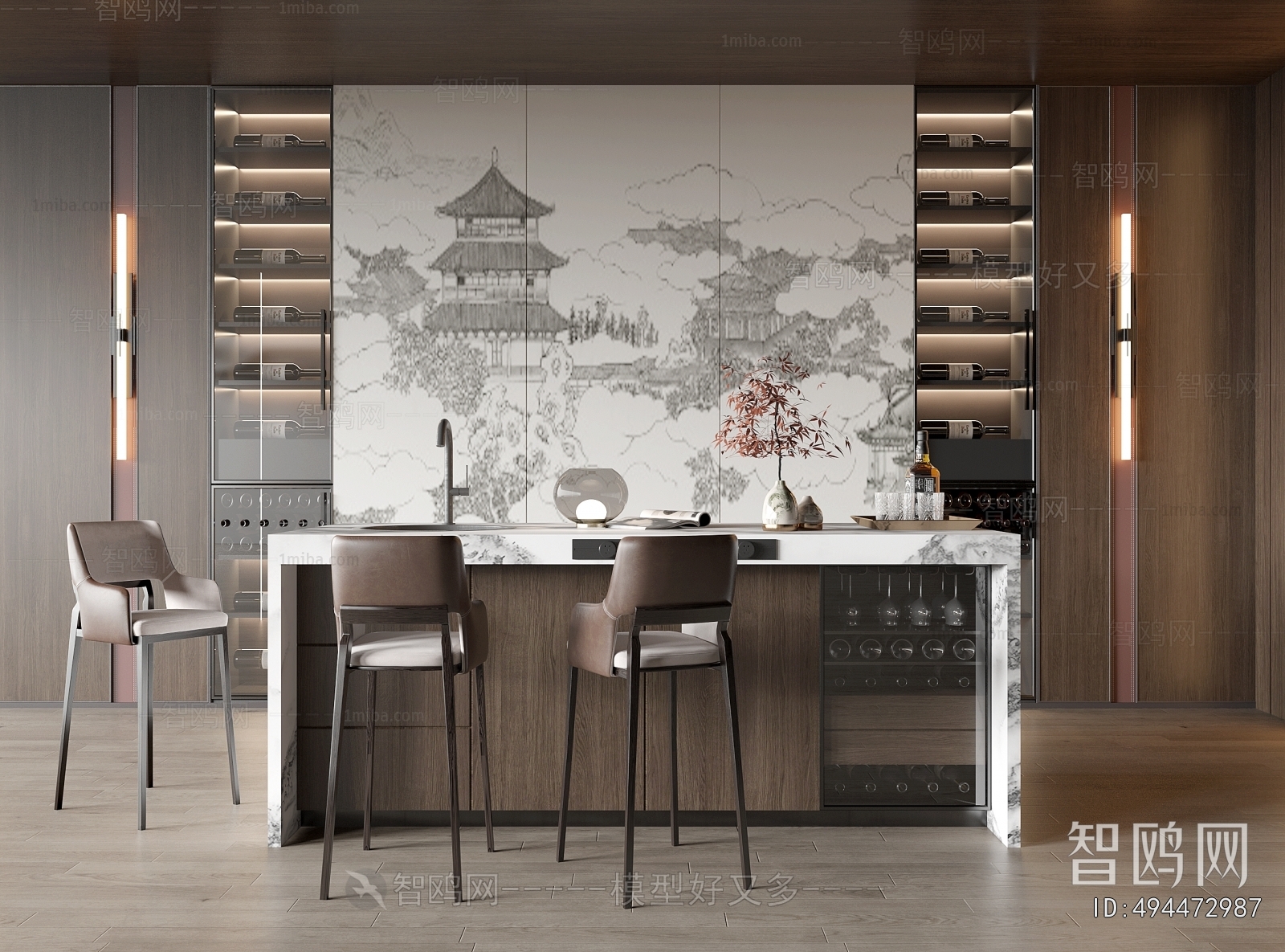 New Chinese Style Dining Room