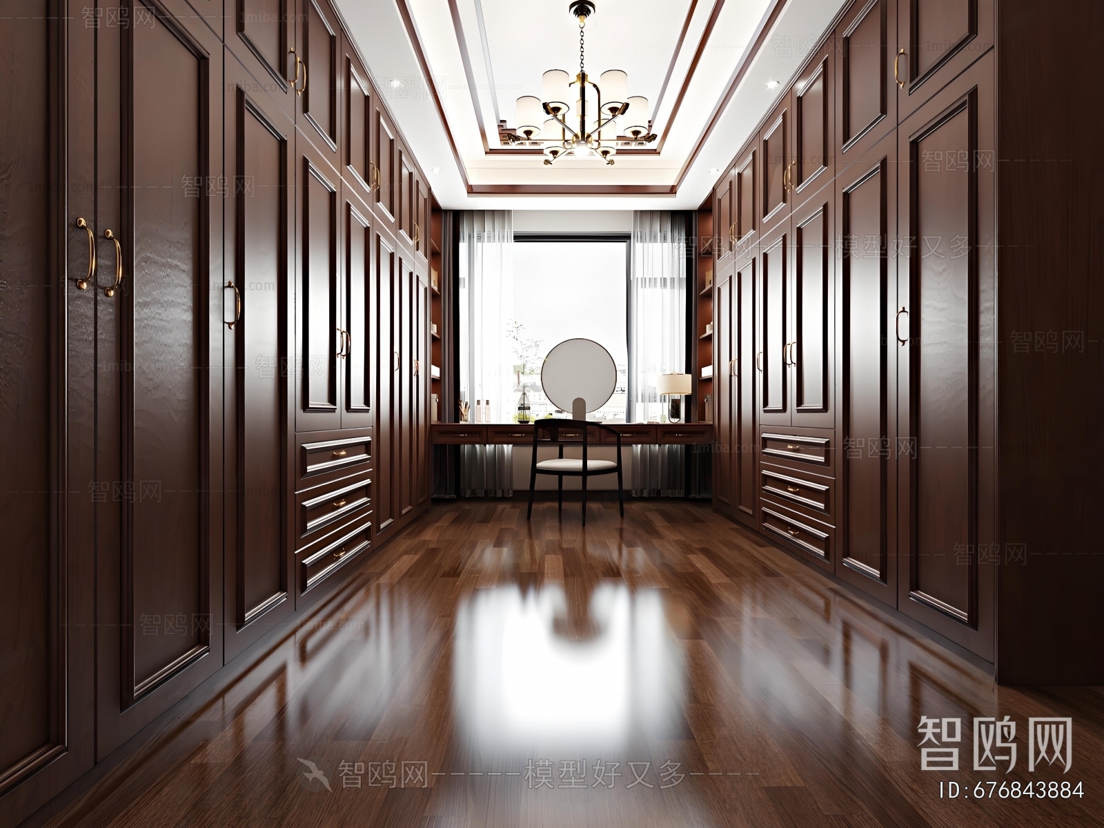 European Style Clothes Storage Area