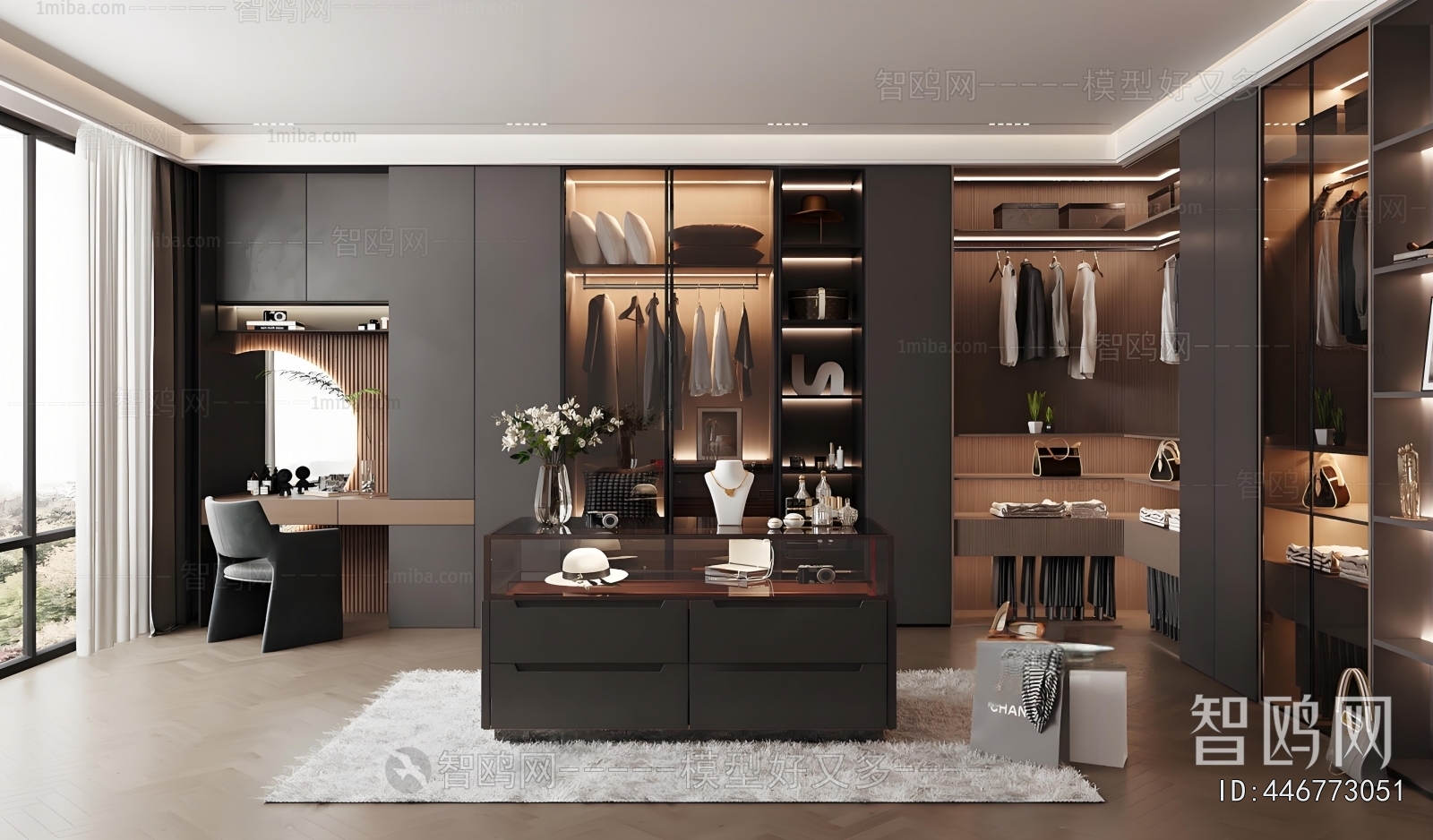 Modern Clothes Storage Area