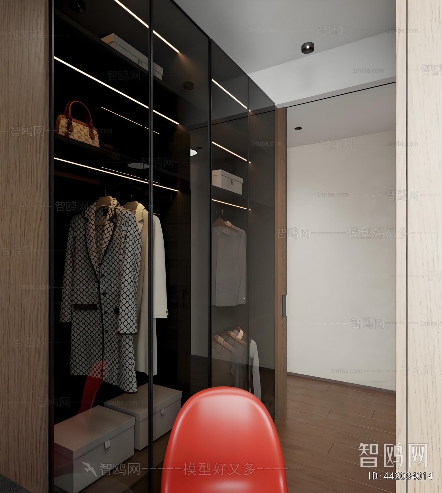 Modern Clothes Storage Area