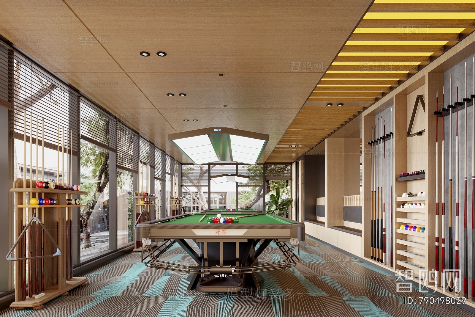 Modern Billiards Room