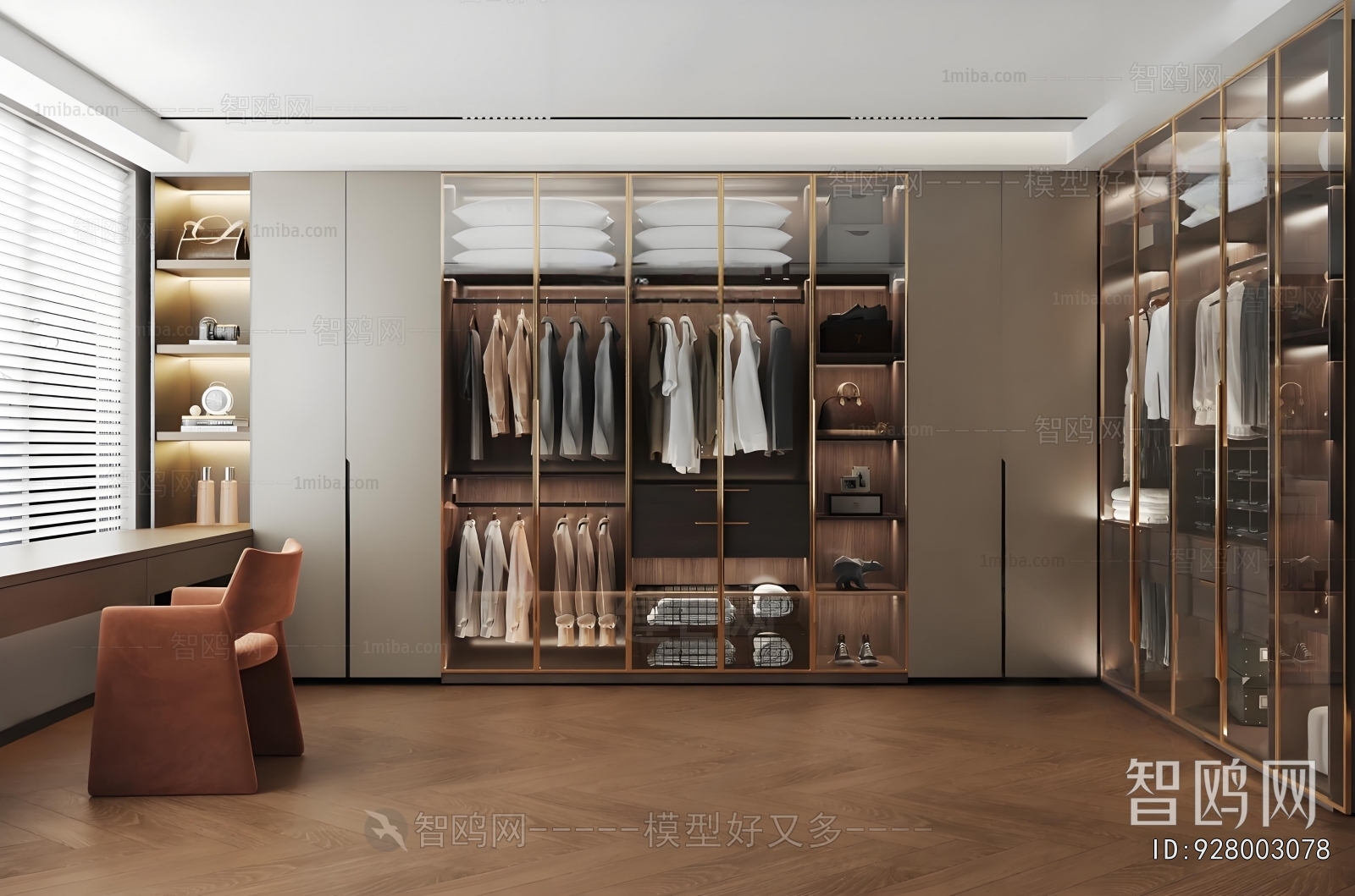 Modern Clothes Storage Area