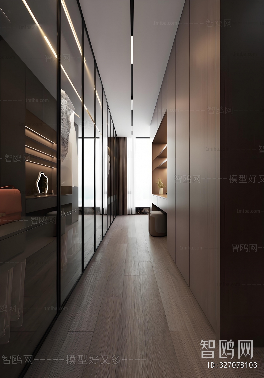 Modern Clothes Storage Area