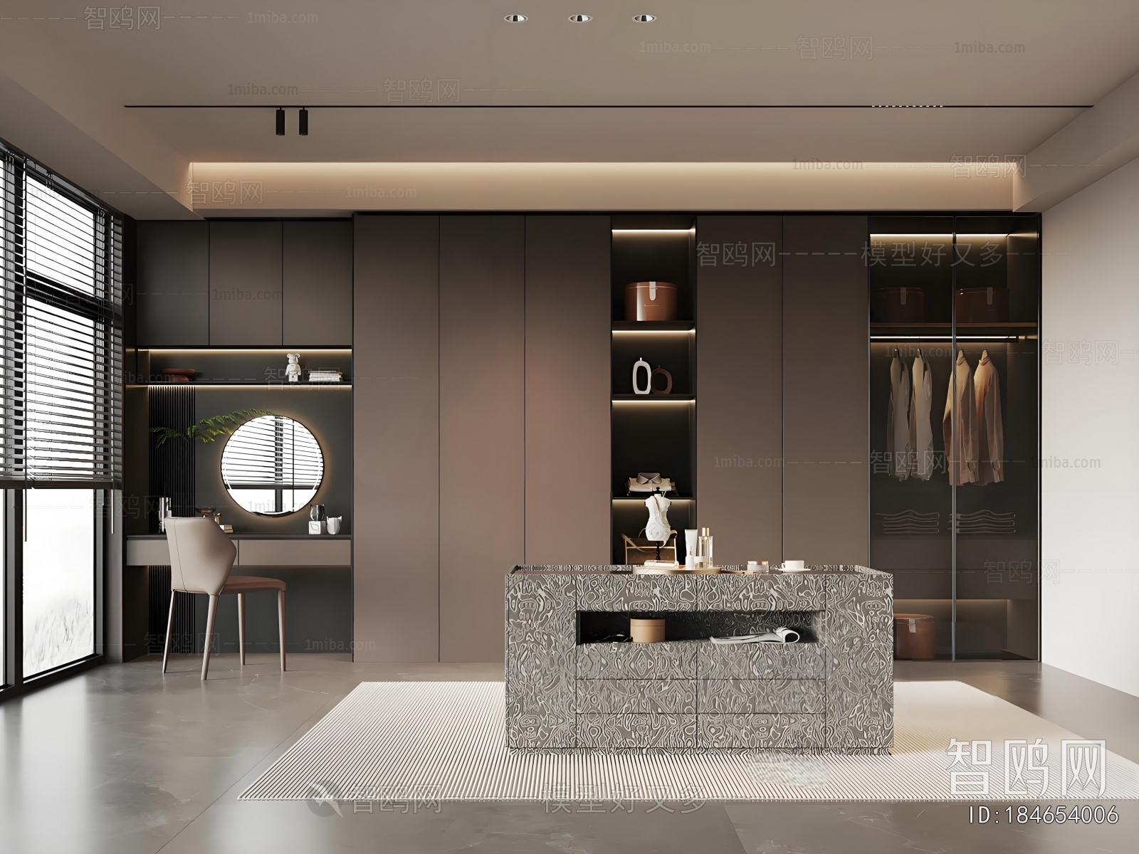 Modern Clothes Storage Area