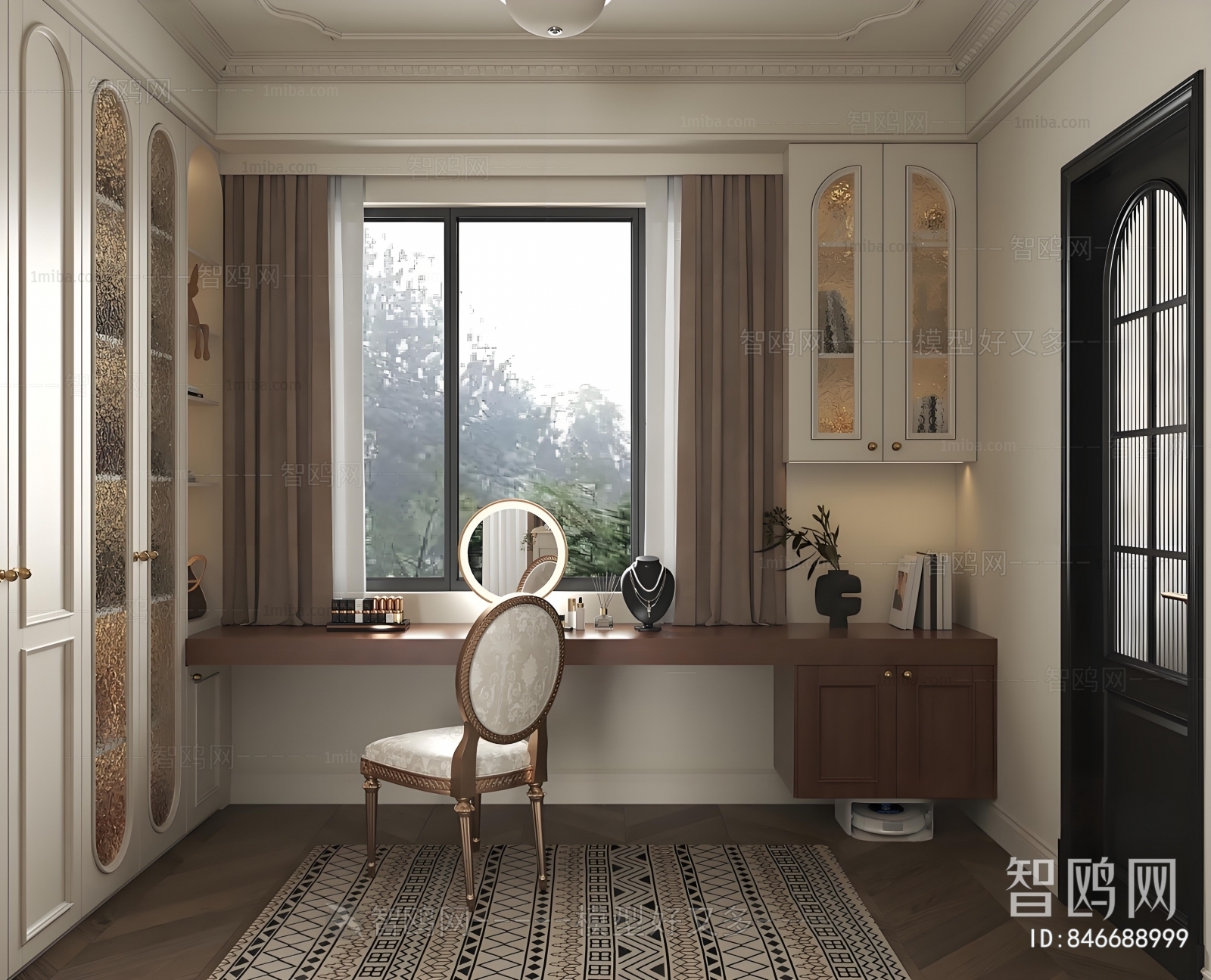 French Style Clothes Storage Area