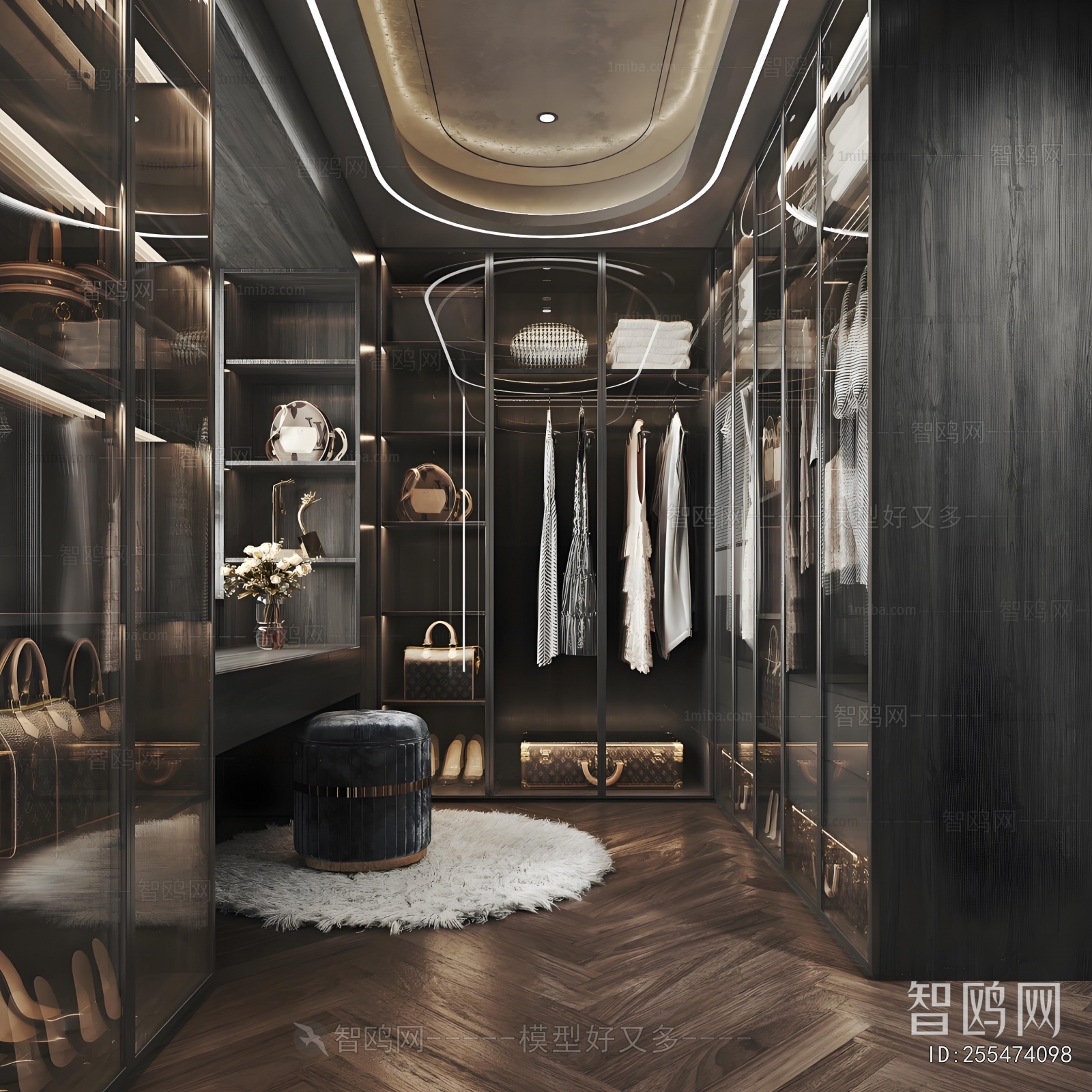 Modern Clothes Storage Area