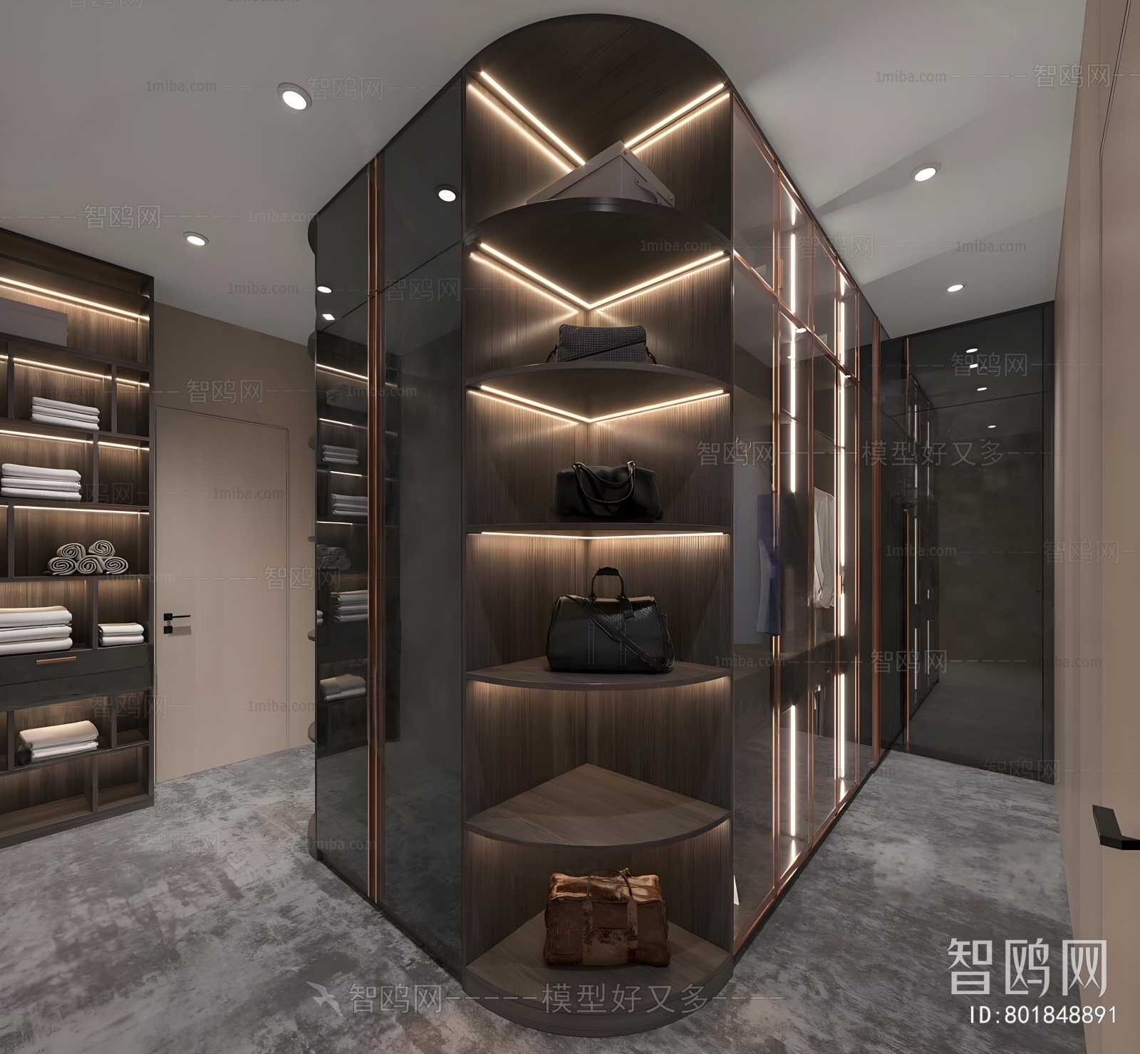 Modern Clothes Storage Area