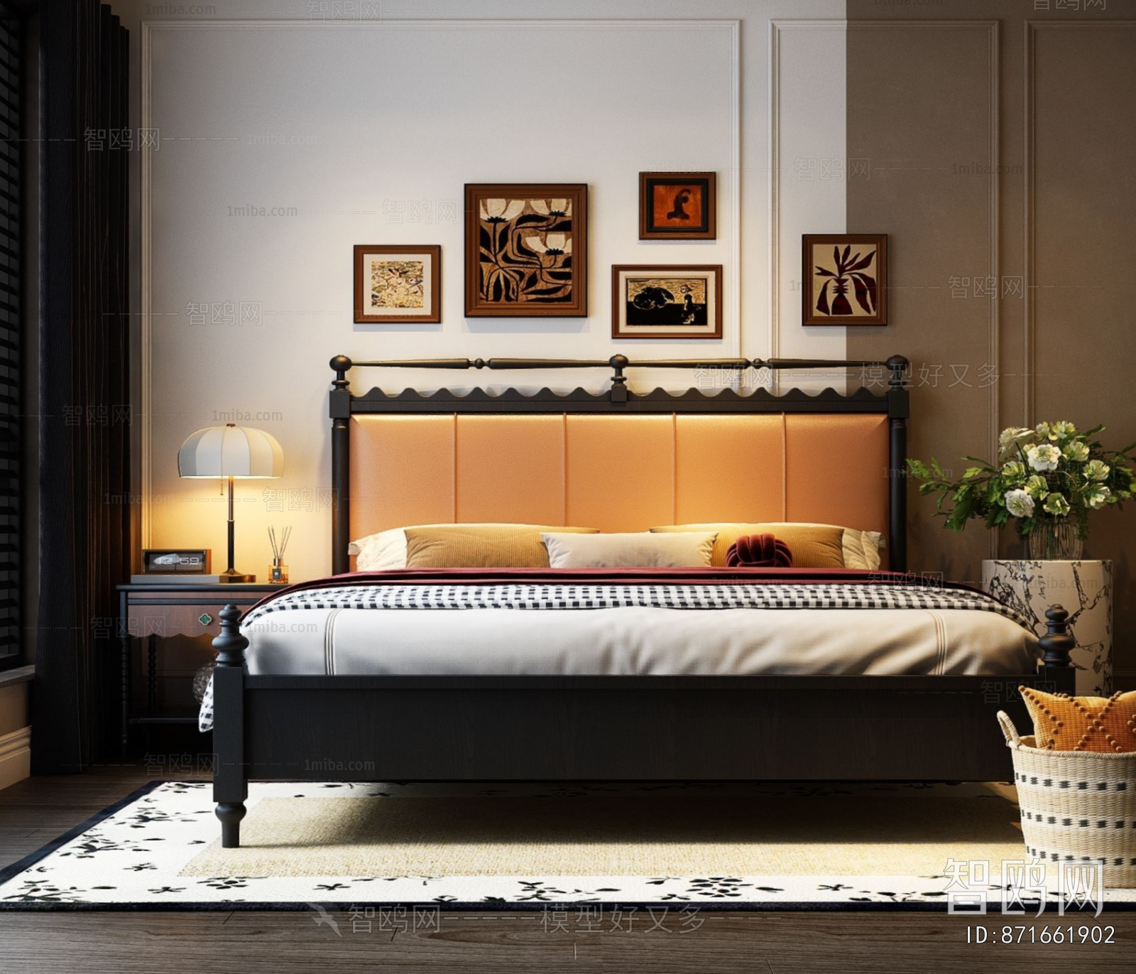 French Style Double Bed