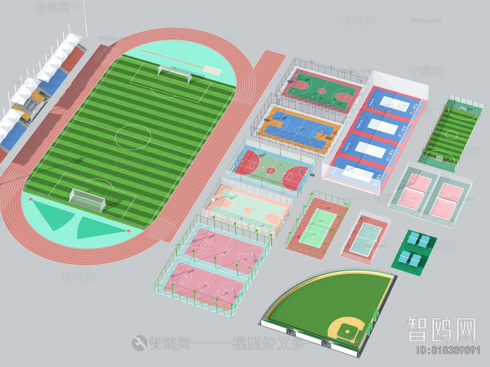 Modern Outdoor Sports Stadium