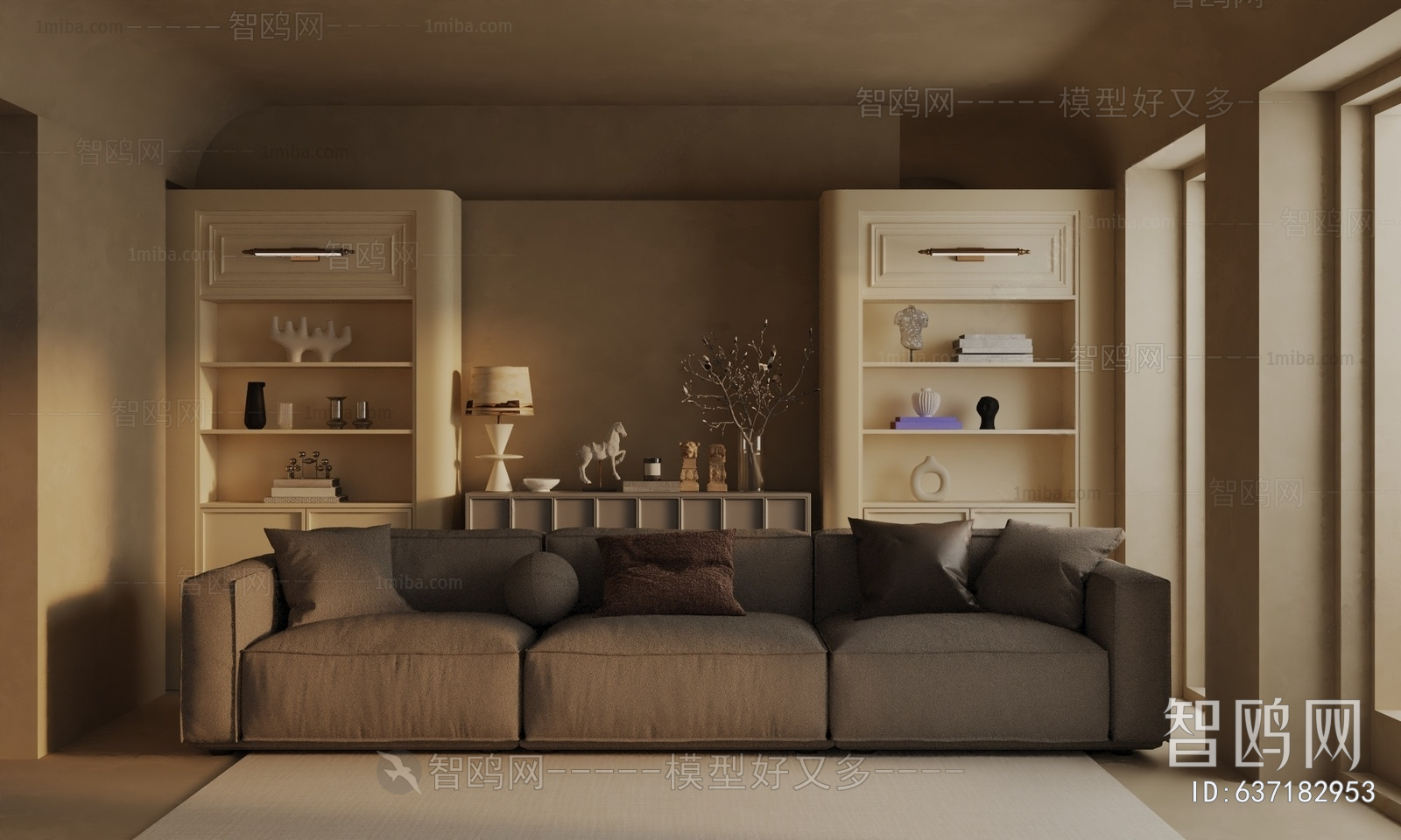 Wabi-sabi Style A Living Room