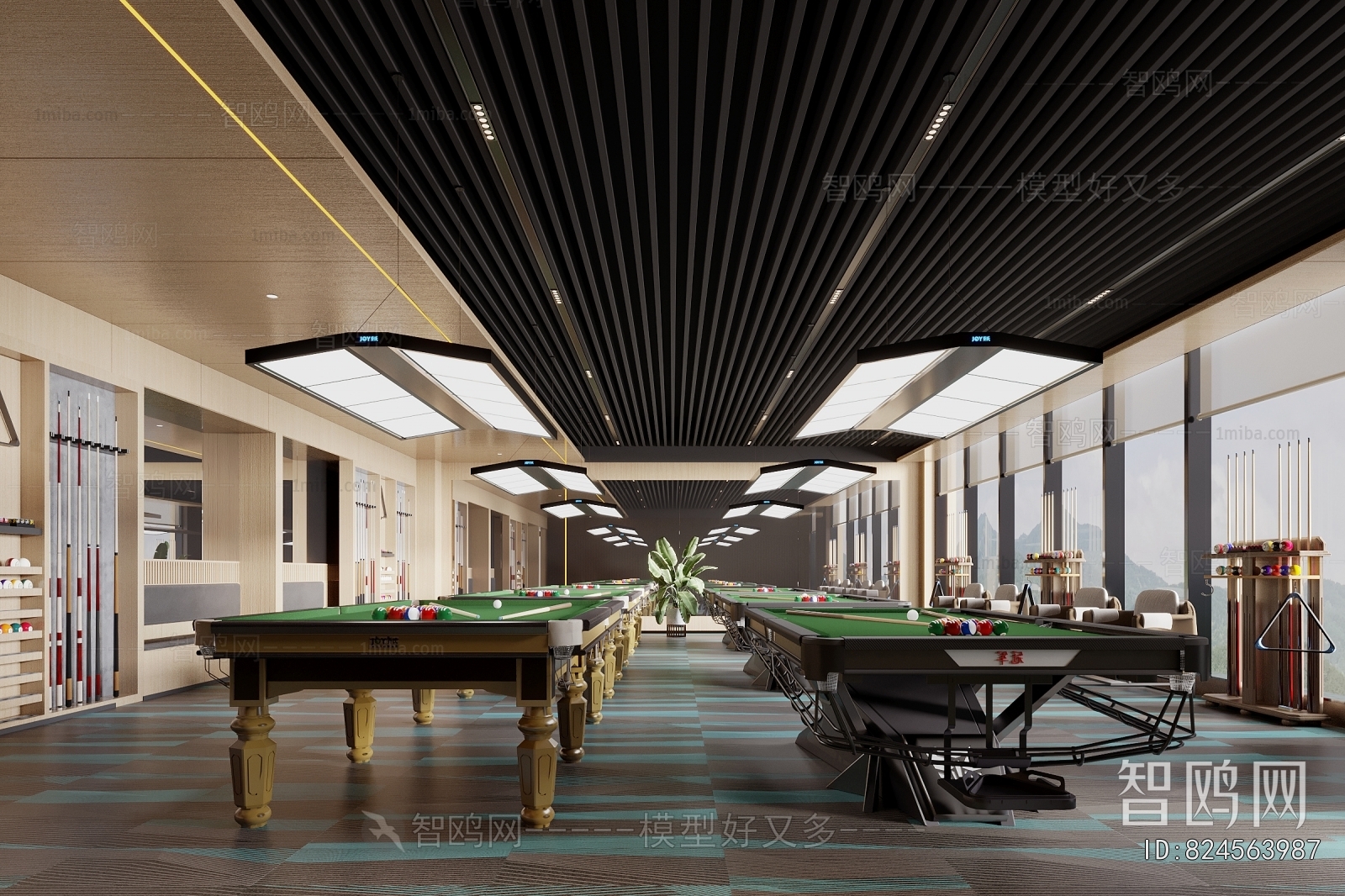 Modern Billiard Room
