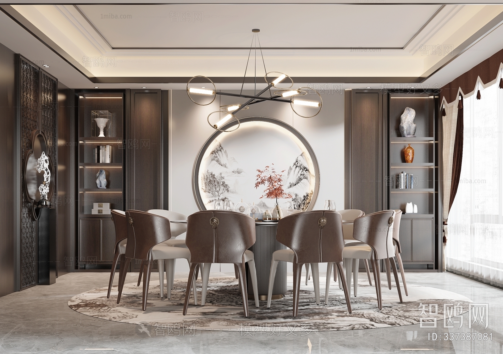 New Chinese Style Dining Room