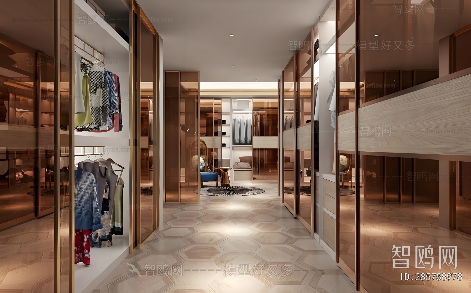 Modern Clothes Storage Area
