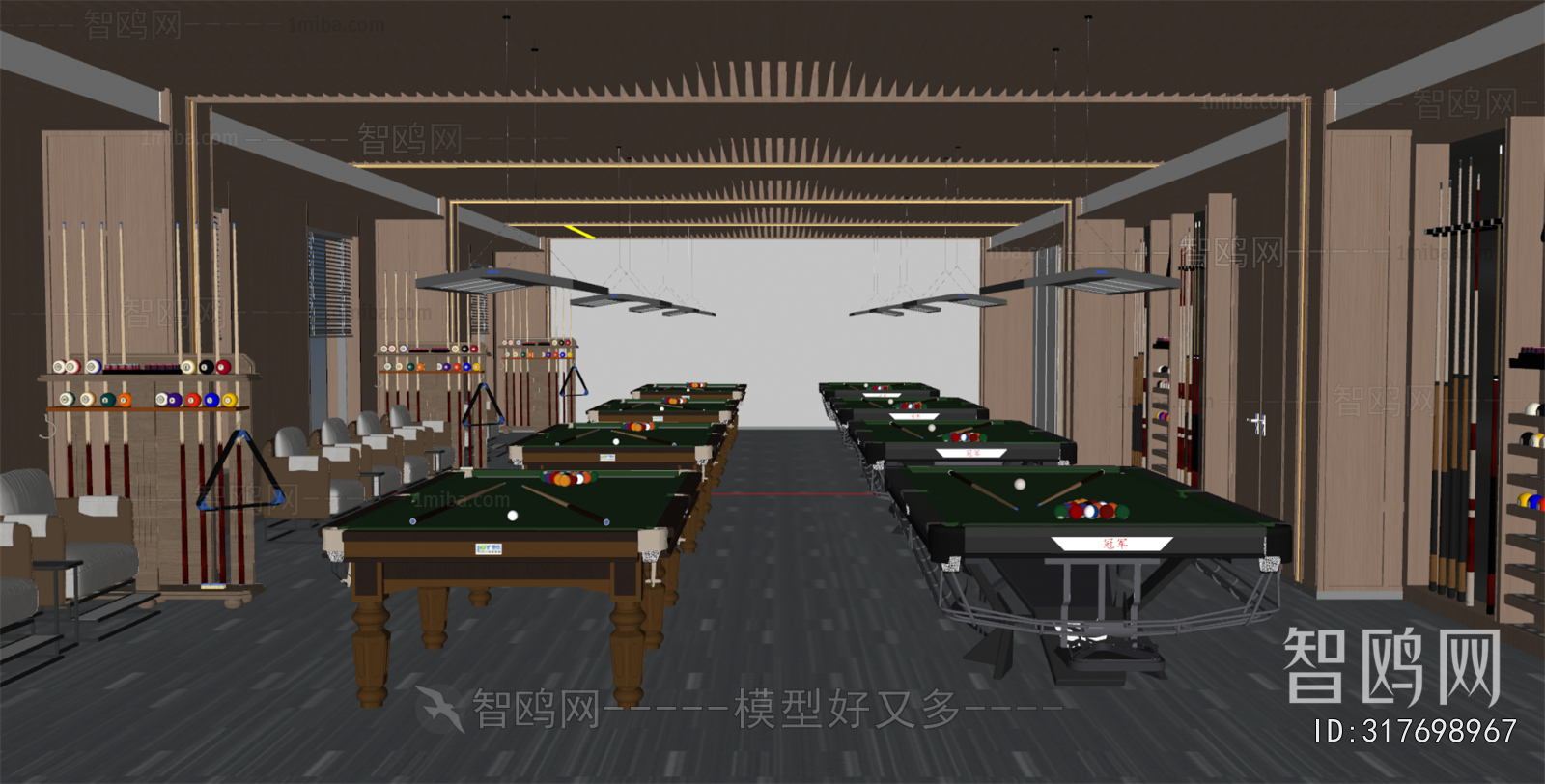 Modern Billiard Room