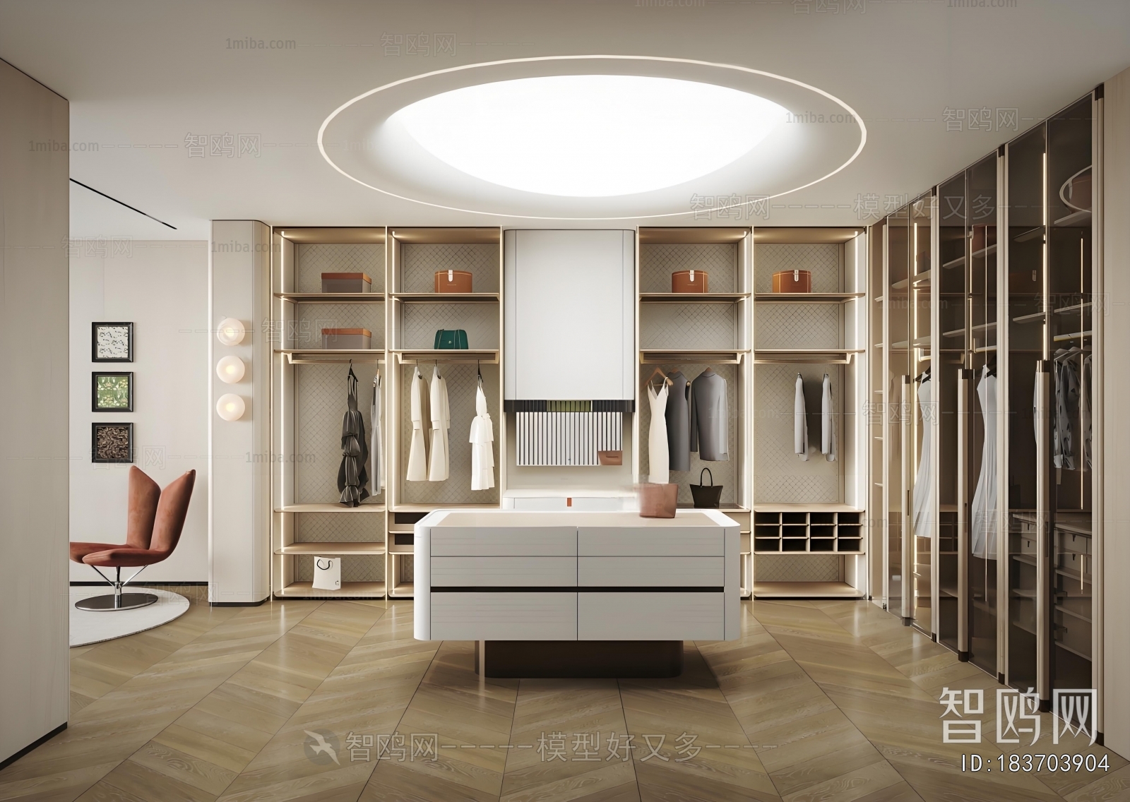 Modern Clothes Storage Area