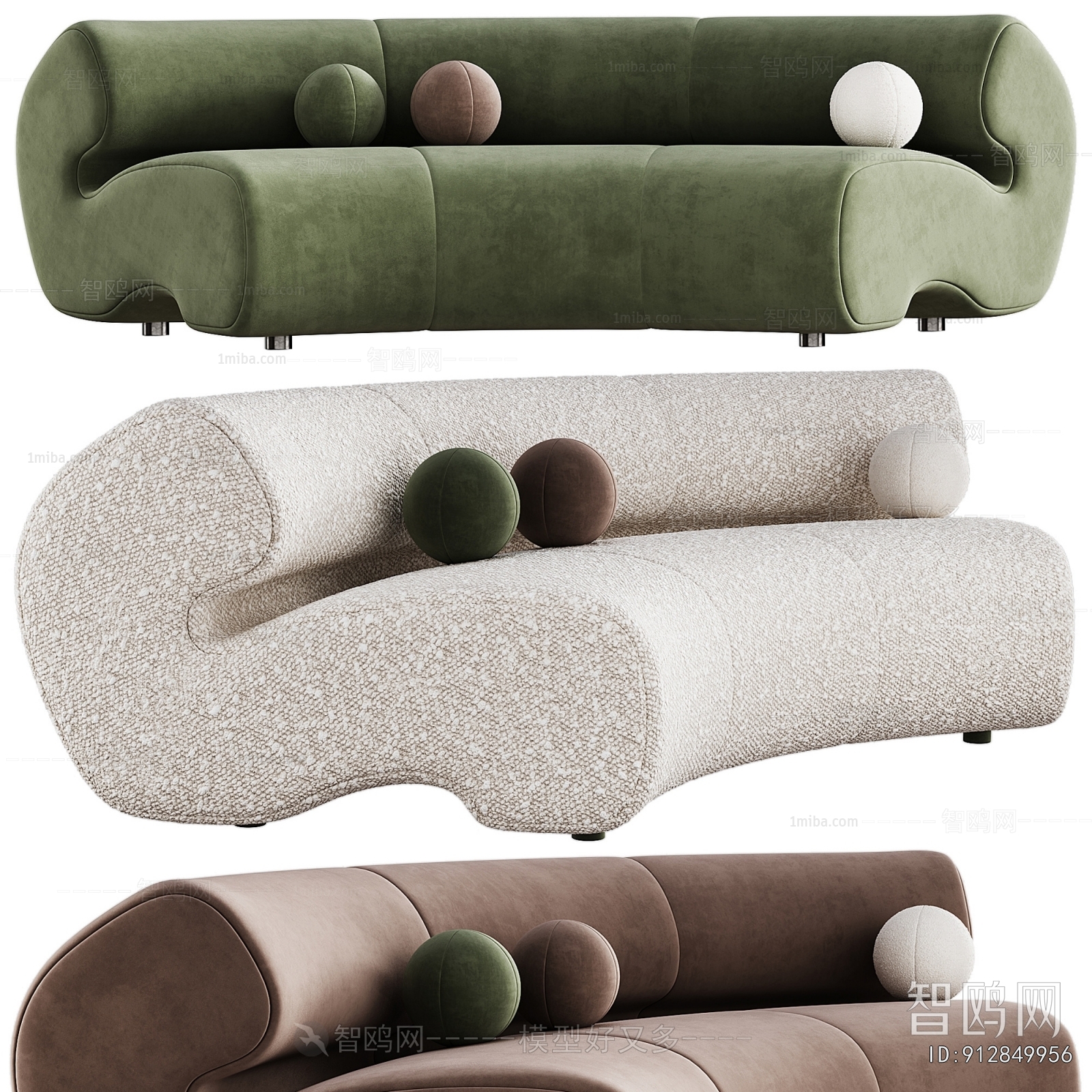 Modern Curved Sofa