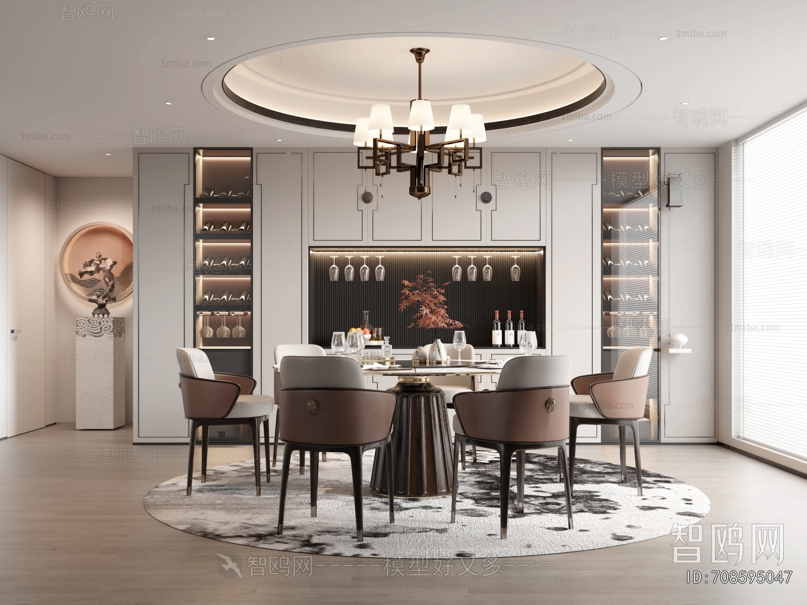 New Chinese Style Dining Room