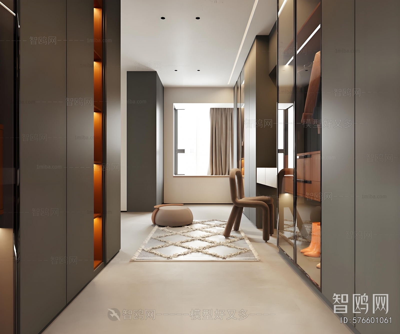 Modern Clothes Storage Area