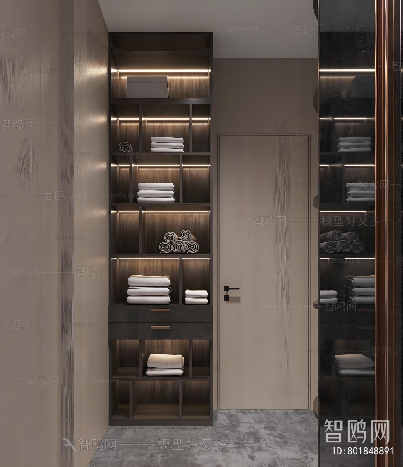 Modern Clothes Storage Area