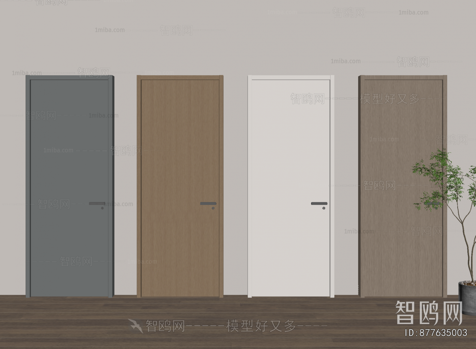 Modern Single Door