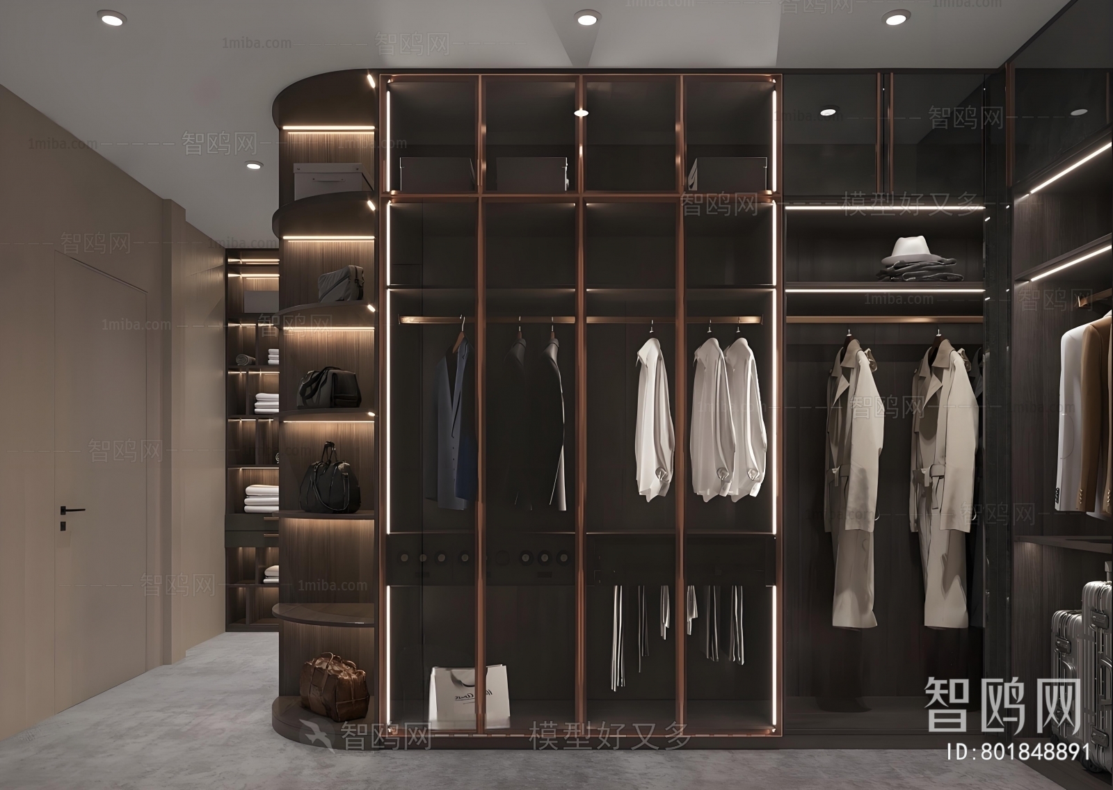 Modern Clothes Storage Area